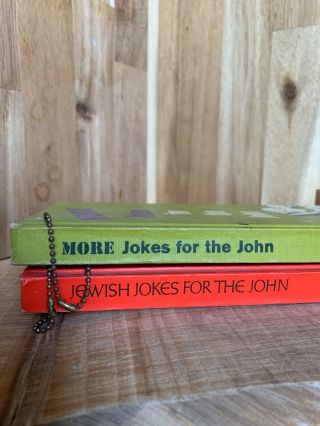 2 Vintage 1960s Hardcover “Jokes For The John”,  Non PC 