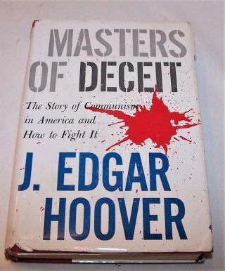 Masters Of Deceit J.  Edgar Hoover Signed