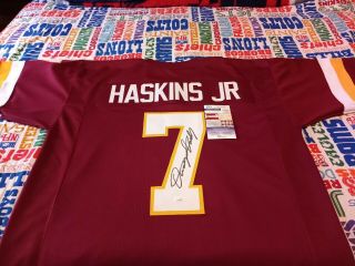 Dwayne Haskins Autographed Washington Redskins Jersey,  Jsa Signature Debut