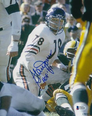 Stan Jones Chicago Bears Hof 91 Auto Autographed Signed 8x10 Photo Bas