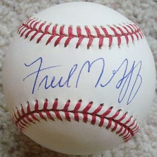 Fred Mcgriff Signed Oal Baseball Toronto Blue Jays Padres Braves