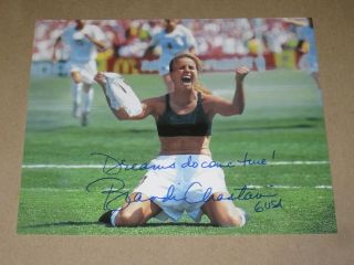 Brandi Chastain Signed 8x10 Photo Usa Soccer World Cup Autograph 1c