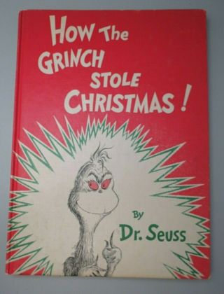 How The Grinch Stole Christmas 1957 Vintage Book By Dr Seuss