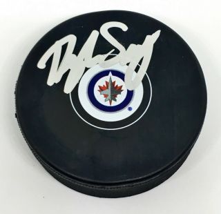 Dylan Samberg Winnipeg Jets Signed Hockey Puck W/