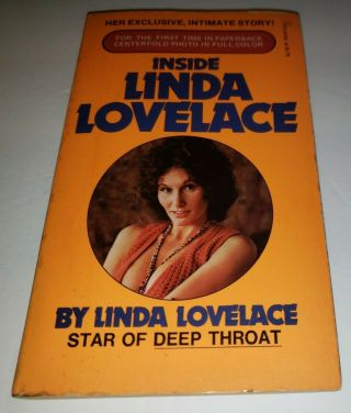 Inside Linda Lovelace 1973 1st Edition W/ Fold Out Poster Paperback Deep Throat