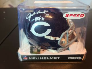 Jim Covert Signed Chicago Bears Speed Mini Helmet Beckett - Autographed Hof