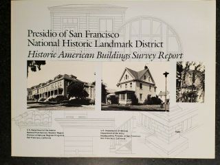 Presidio Of San Francisco Historic Buildings Architecture Map Military 1985