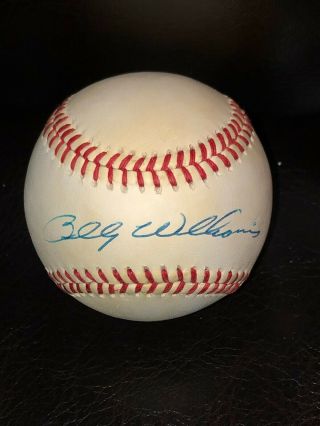 Billy Williams Single Signed Baseball Cubs Nl Bill White Ball