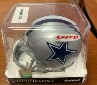 Mel Renfro HOF signed autograph Dallas Cowboys mini speed Helmet Beckett 3