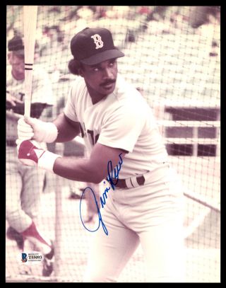 Jim Rice Authentic Autographed Signed 8x10 Photo Boston Red Sox Beckett T55093