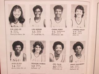 Linda Harper/chana Perry/1985 Northeast Louisiana Women Univ.  Basketball Program