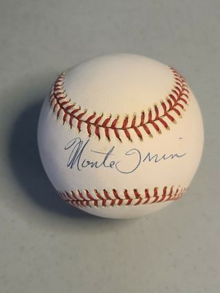 Monte Irvin Signed Onl Baseball York Giants Jsa Authentic Autograph