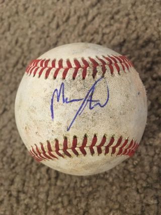 Micker Adolfo Signed Game Baseball Chicago White Sox Top Prospect Auto