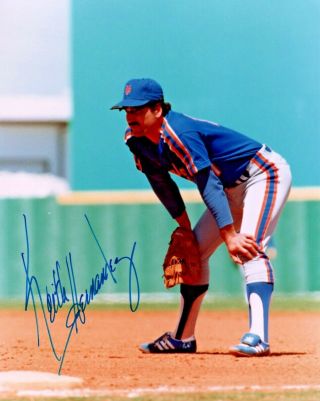 Keith Hernandez Ny Mets Hof Signed 8x10 Baseball Photo