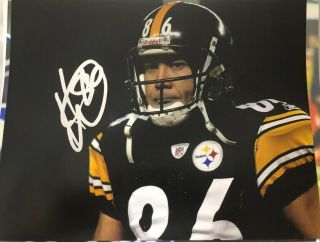 Hines Ward Pittsburgh Steelers Signed 8x10 Photo W/proof