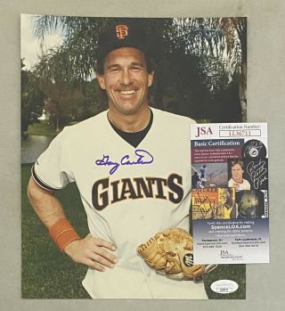 Gary Carter Signed 8x10 Photo Autographed Jsa San Francisco Giants Hof