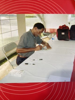 Jimmy Johnson Autographed Signed Goal Line Art 49ere 2
