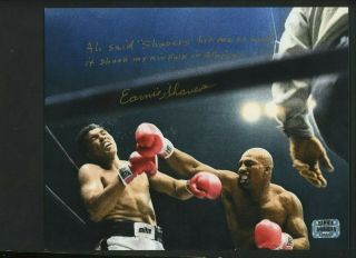 Ernie Shavers Vs Muhammad Ali Signed Autographed 8 X 10 Photo With Inscription