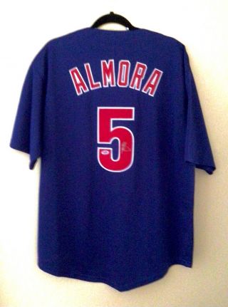 Albert Almora Signed Chicago Cubs Baseball Jersey (- Psa 8a20870)