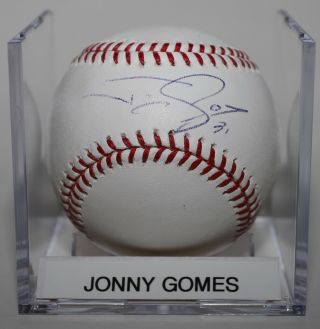 Jonny Gomes Signed Autographed Romlb Baseball Red Sox Rays
