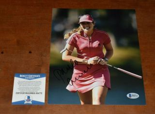 Paula Creamer Signed 8x10 Photo - Lpga Golfer - Beckett Authentication