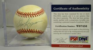 Dave Kingman Autographed Baseball & Cube - Psa Authenticated