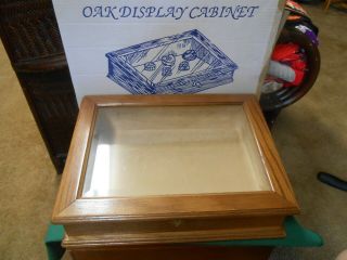 - Oak Display Case Cabinet 16.  25 " X 12.  25 