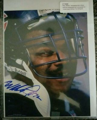 William " The Fridge " Perry Chicago Bears Signed 8x10 Photo Jsa Authenticated