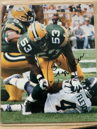 Green Bay Packers George Koonce Signed Photo 8x10 Autographed Bowl Xxxi