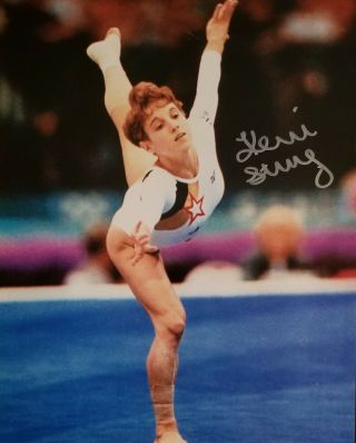 Kerri Strug Signed 8x10 Photo 1996 Olympic Gold Medal Magnificent 7