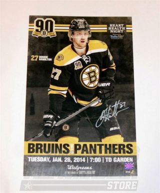 Dougie Hamilton Boston Bruins Signed Autograph Game Day Roster Poster 11x17