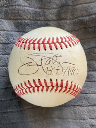 Jim Palmer Signed Autographed Baseball Inscribed Hof 1990 Baltimore Orioles