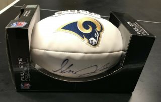 39 Steven Jackson Signed Nfl Rams Football Autographed Ball Kept