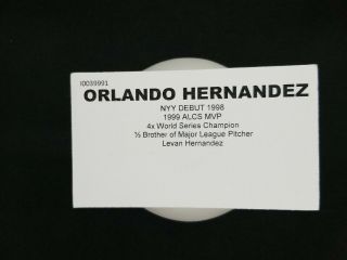 ORLANDO HERNANDEZ EL DUQUE AUTOGRAPHED SIGNED BASEBALL YORK YANKEES METS 2