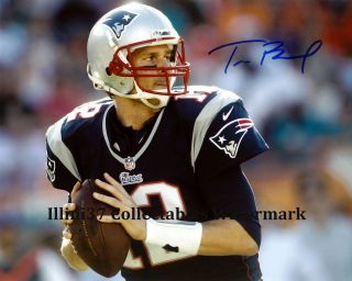 Tom Brady England Patriots Signed Autographed 8x10 Photo Rp