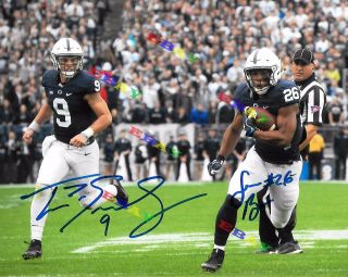 Saquon Barkley & Trace Mcsorley Penn State Signed 8x10autographed Photo Reprint