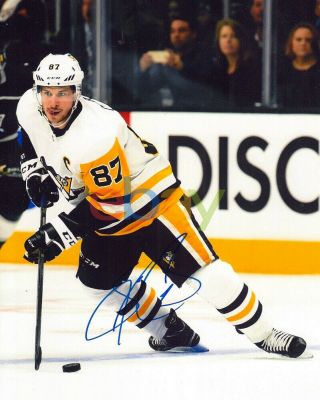 Sidney Crosby Signed Pittsburgh Penguins 8x10 Photo Reprint (2)