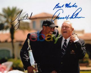 Tiger Woods & Arnold Palmer Autographed 8x10 Signed Photo Reprint