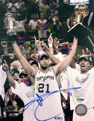Tim Duncan San Antonio Spurs Signed Autographed 8x10 Photo Reprint
