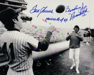 Tom Seaver & Joe Namath Signed Autographed 8x10 Photo Reprint