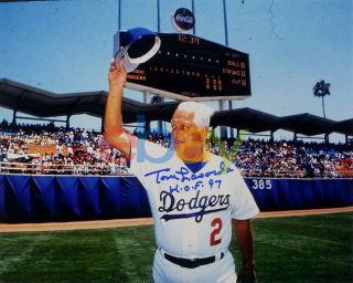 Tommy Lasorda Los Angeles Dodgers Signed 8x10 Photo Reprint
