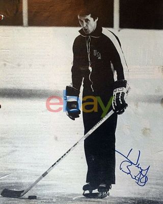Herb Brooks Signed 8 X10 Photo Us Olympic Hockey Miracle On Ice Reprint