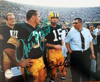 Bart Starr & Jim Taylor Green Bay Packers Signed 8x10 Autographed Photo Reprint