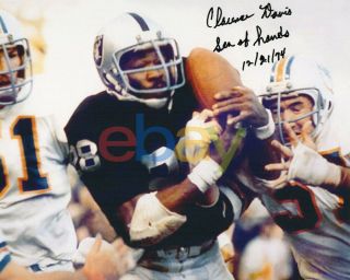 Clarence Davis Oakland Raiders Signed 8x10 Photo 