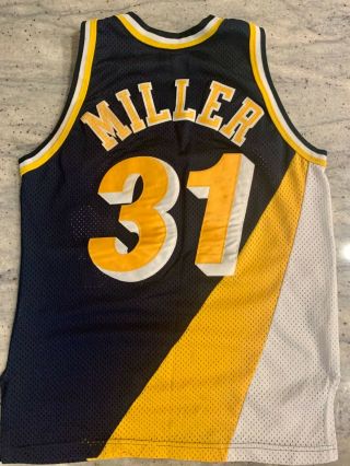 Vintage Reggie Miller 31 Indiana Pacers Nba Authentic Champion Jersey Size 40