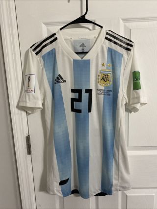 2018 World Cup Argentina Match Worn Shirt Dybala Jersey Player Issue Juventus