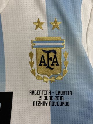 2018 World cup Argentina Match worn shirt Dybala Jersey Player issue Juventus 4