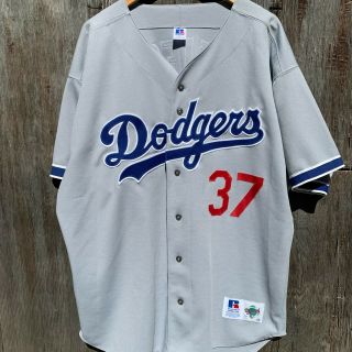 La Dodgers Russell Athletic Darren Dreifort Authentic Jersey 52.