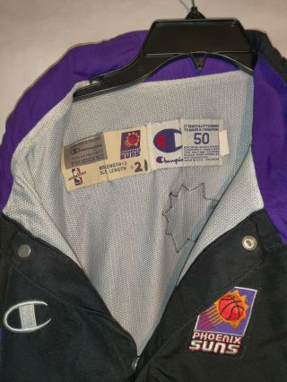 Authentic Champion Phoenix Suns Player Issued Vintage Nba Shooting Shirt Dumas 3
