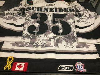 Cory Schneider 35 Manitoba Moose Military Canadian Rangers Jersey 6